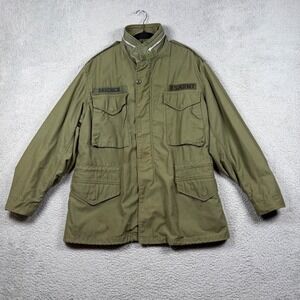 Vintage 1969 Alpha Industries M-65‎ Field Jacket US Army OG-107 Olive Green Sz M